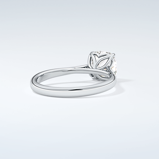 2.0 CT Cushion Cut Solitaire Style Moissanite Engagement Ring 15