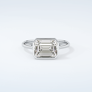2.0 CT Emerald Cut Solitaire Moissanite Engagement Ring 13