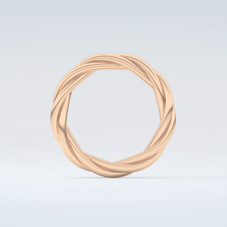 Classic Rope Twisted Shank Wedding Band 8