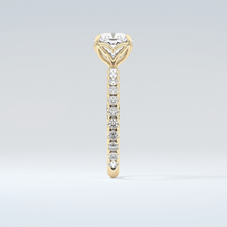 1.5 CT Cushion Cut Pave Moissanite Engagement Ring 5