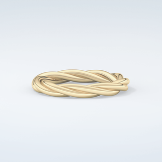 Classic Rope Twisted Shank Wedding Band 3