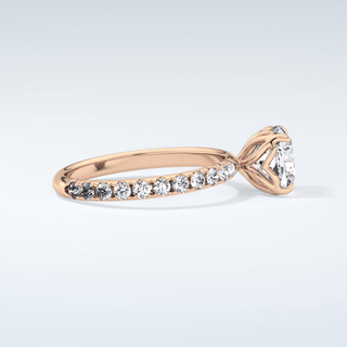 1.5 CT Cushion Cut Pave Moissanite Engagement Ring 10