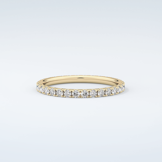 0.74 TCW Round Shaped Moissanite Wedding Band 3