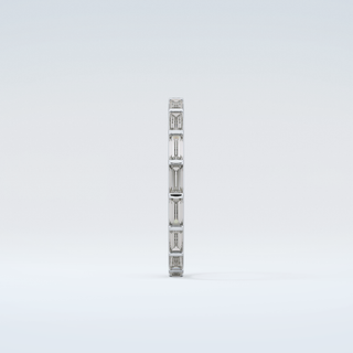 1.02 TCW Baguette Cut Moissanite Wedding Band 17