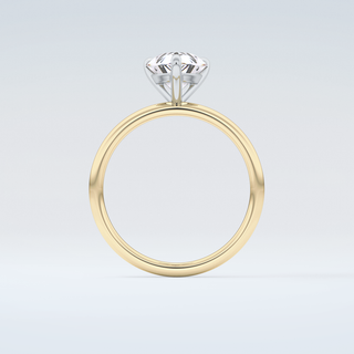 2.0 CT Pear Cut Solitaire Moissanite Engagement Ring 2