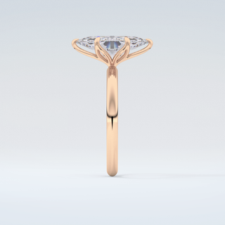 1.5  CT Marquise Cut Solitaire Moissanite Engagement Ring 11