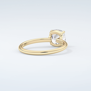 2.0 CT Cushion Cut Solitaire Moissanite Engagement Ring 3