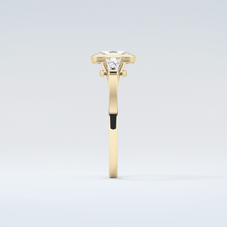 2.0 CT Oval Cut Three Stone Moissanite Engagement Ring 5