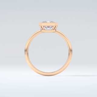 2.0 CT Radiant Cut Bezel Solitaire Moissanite Engagement Ring 8