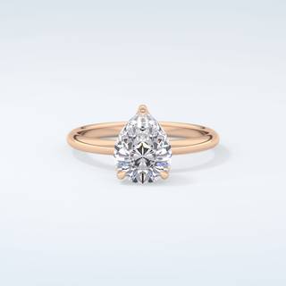 2.0 CT Pear Cut Solitaire Moissanite Engagement Ring 7