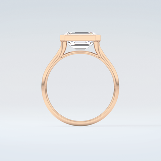 2.0 CT Emerald Cut Solitaire Moissanite Engagement Ring 8