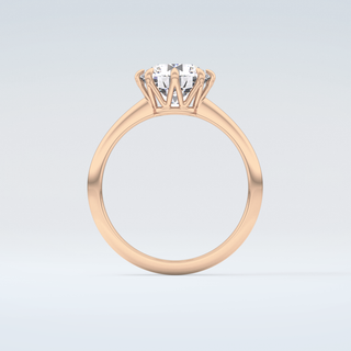 2.0 CT Round Cut Solitaire Moissanite Engagement Ring 8