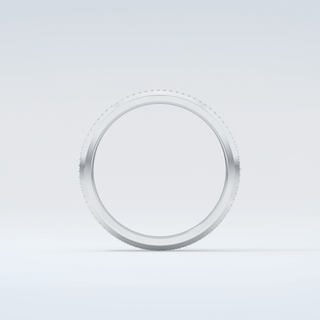 Textured Moissanite Wedding Band 14