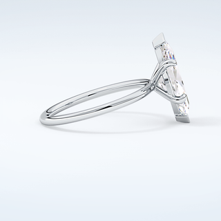 1.5 CT Marquise Cut Solitaire Moissanite Engagement Ring 16