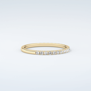 0.18 TCW Round Shaped Moissanite Wedding Band 4