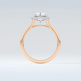 2.0 CT Cushion Cut Halo Split Shank Moissanite Engagement Ring 8