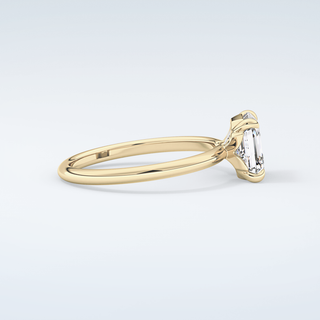 2.0 CT Asscher Cut Solitaire Style Moissanite Engagement Ring 4