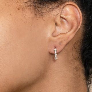 1.0 CT Round Bezel Solitaire Lab Grown Diamond Earrings