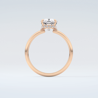 2.0 CT Cushion Cut Hidden Halo Moissanite Engagement Ring 8