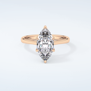 1.5 CT Marquise Cut Solitaire Style Moissanite Engagement Ring 7
