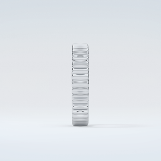 Textured Shank Wedding Band 17