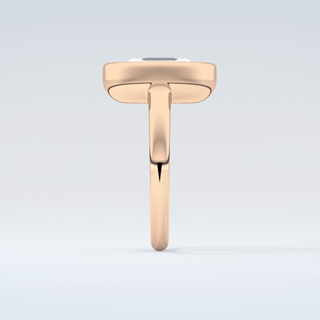 2.0 CT Emerald Cut Solitaire Bezel Moissanite Engagement Ring 11