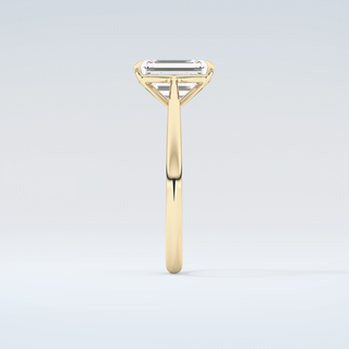 2.0 CT Emerald Cut Solitaire Moissanite Engagement Ring 5