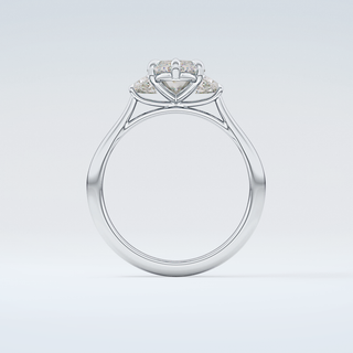 2.0 CT Marquise Cut Three Stone Moissanite Engagement Ring 14