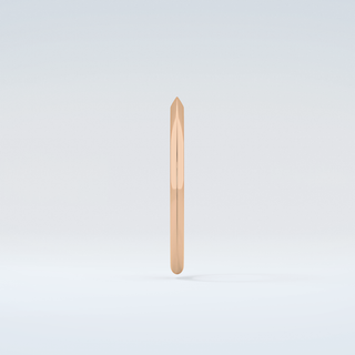 Knife Edge Shank Wedding Band 11