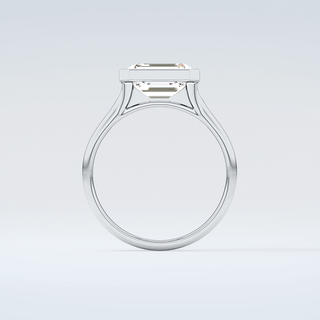 2.0 CT Emerald Cut Solitaire Moissanite Engagement Ring 14