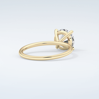 2.0 CT Round Cut Solitaire Moissanite Engagement Ring 3