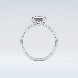 2.0 CT Asscher Cut Solitaire Moissanite Engagement Ring 14