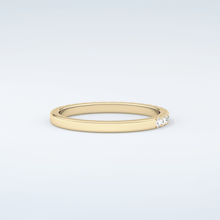 1.1 TCW Round Shaped Moissanite Wedding Band 3