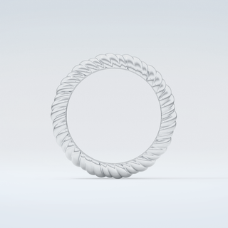 Gold Rope - Twisted Shank Wedding Band 14