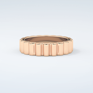 Textured Shank Wedding Band 10