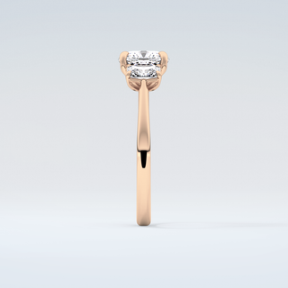 2.0 CT Cushion Cut Three Stone Moissanite Engagement Ring 11