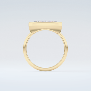 1.0 CT East West Marquise Cut Solitaire Style Moissanite Engagement Ring 2