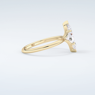 2.0 CT Marquise Cut Solitaire Moissanite Engagement Ring 4