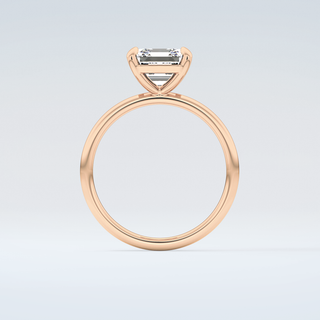 2.0 CT Asscher Cut Solitaire Moissanite Engagement Ring 8