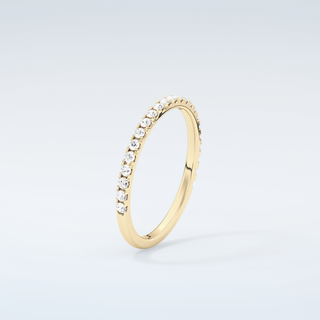 0.18 TCW Round Shaped Moissanite Wedding Band 6