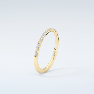 0.18 TCW Round Shaped Moissanite Wedding Band 6