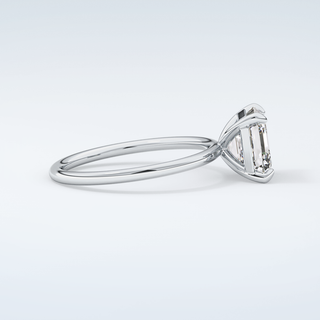 2.0 CT Asscher Cut Solitaire Moissanite Engagement Ring 16