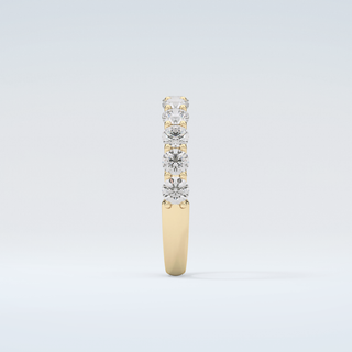 1.1 TCW Round Shaped Moissanite Wedding Band 5