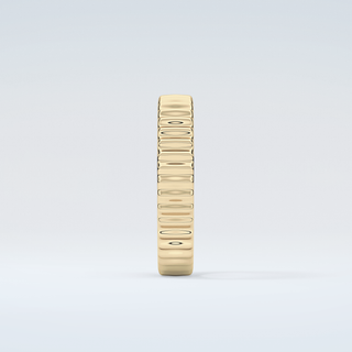 Textured Shank Wedding Band 5