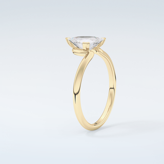 1.5 CT Trillion Cut Solitaire Moissanite Engagement Ring 6