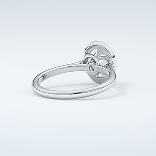 2.0 CT Oval Cut Solitaire Bezel Moissanite Engagement Ring 15