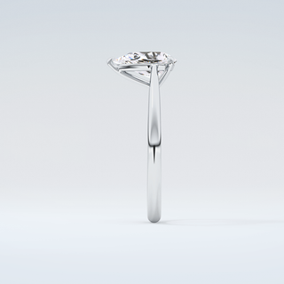 2.0 CT Pear Cut Solitaire Moissanite Engagement Ring 17
