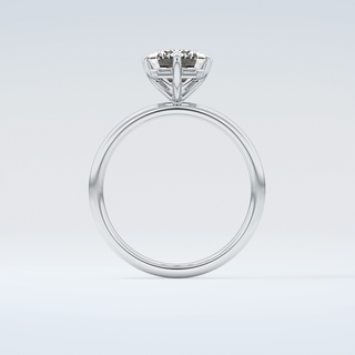 2.0 CT Emerald Cut Solitaire Moissanite Engagement Ring 14