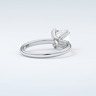 2.0 CT Asscher Cut Solitaire Moissanite Engagement Ring 15