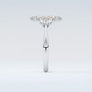 2.0 CT Marquise Cut Three Stone Moissanite Engagement Ring 17